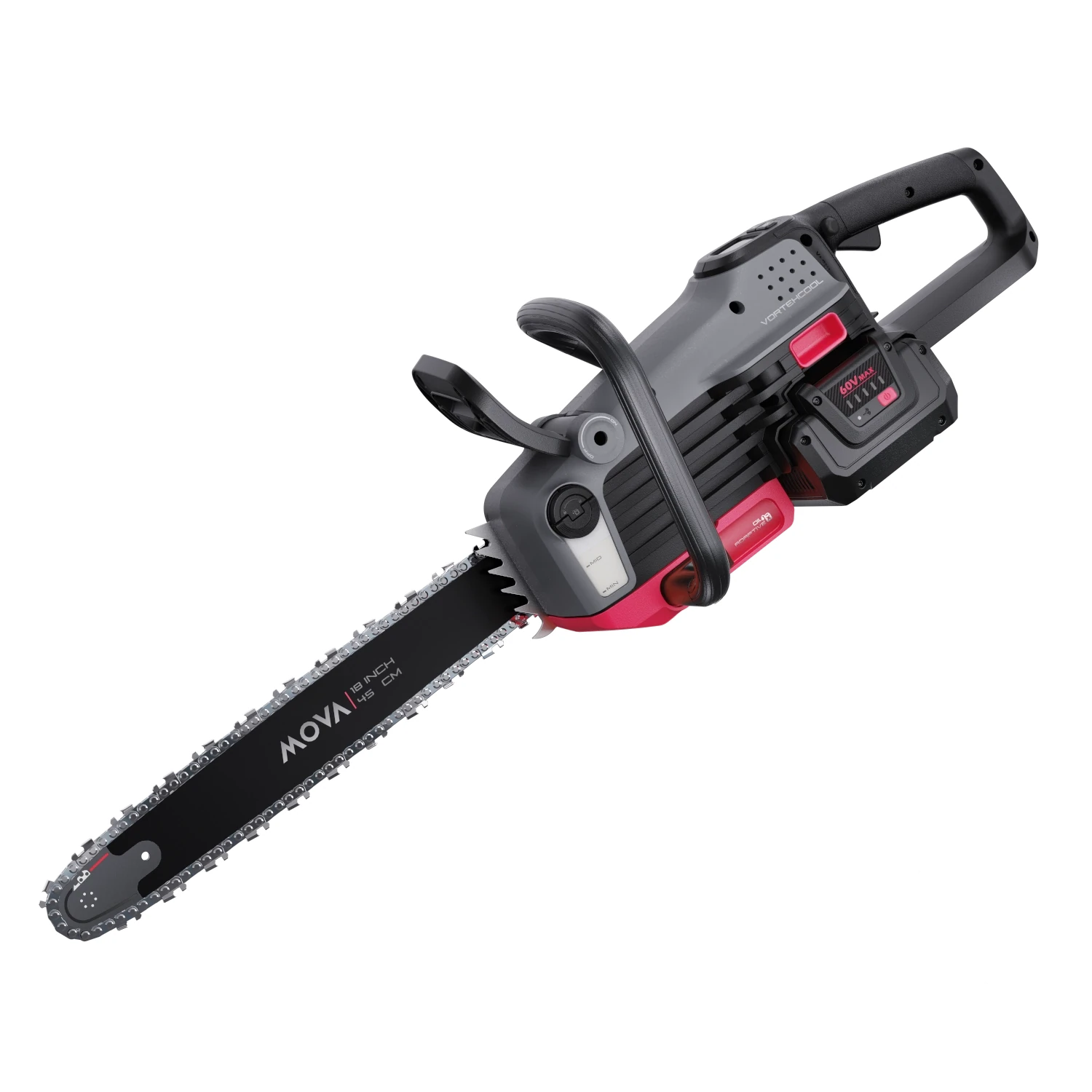 MOVA 60V Brushless 45cm láncfűrész szett (5.0Ah akkumulátor & töltő) / GC618