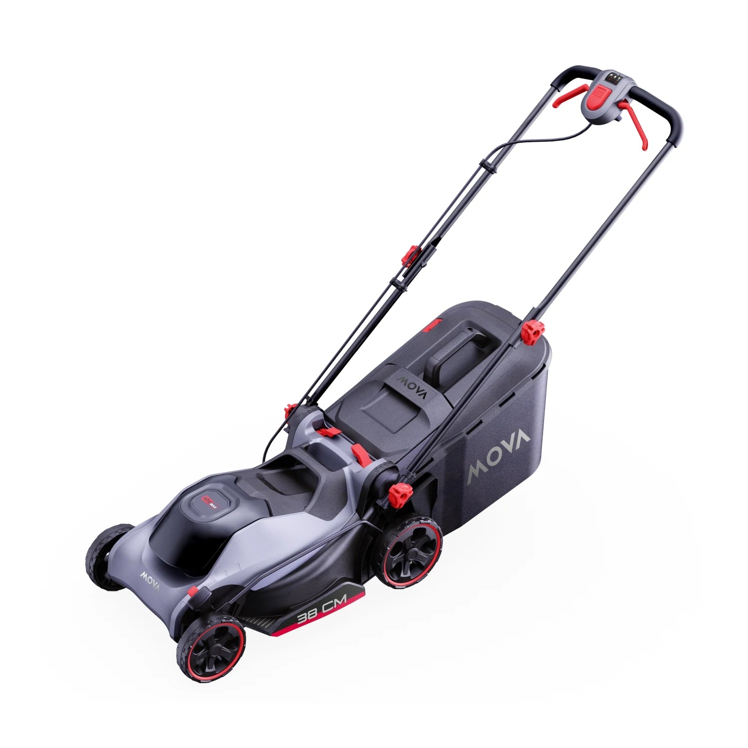 MOVA 40V Brushless 38cm akkumulátoros fűnyíró szett (2 x 4Ah akkumulátor & 6A Dual-port töltő) / GL415
