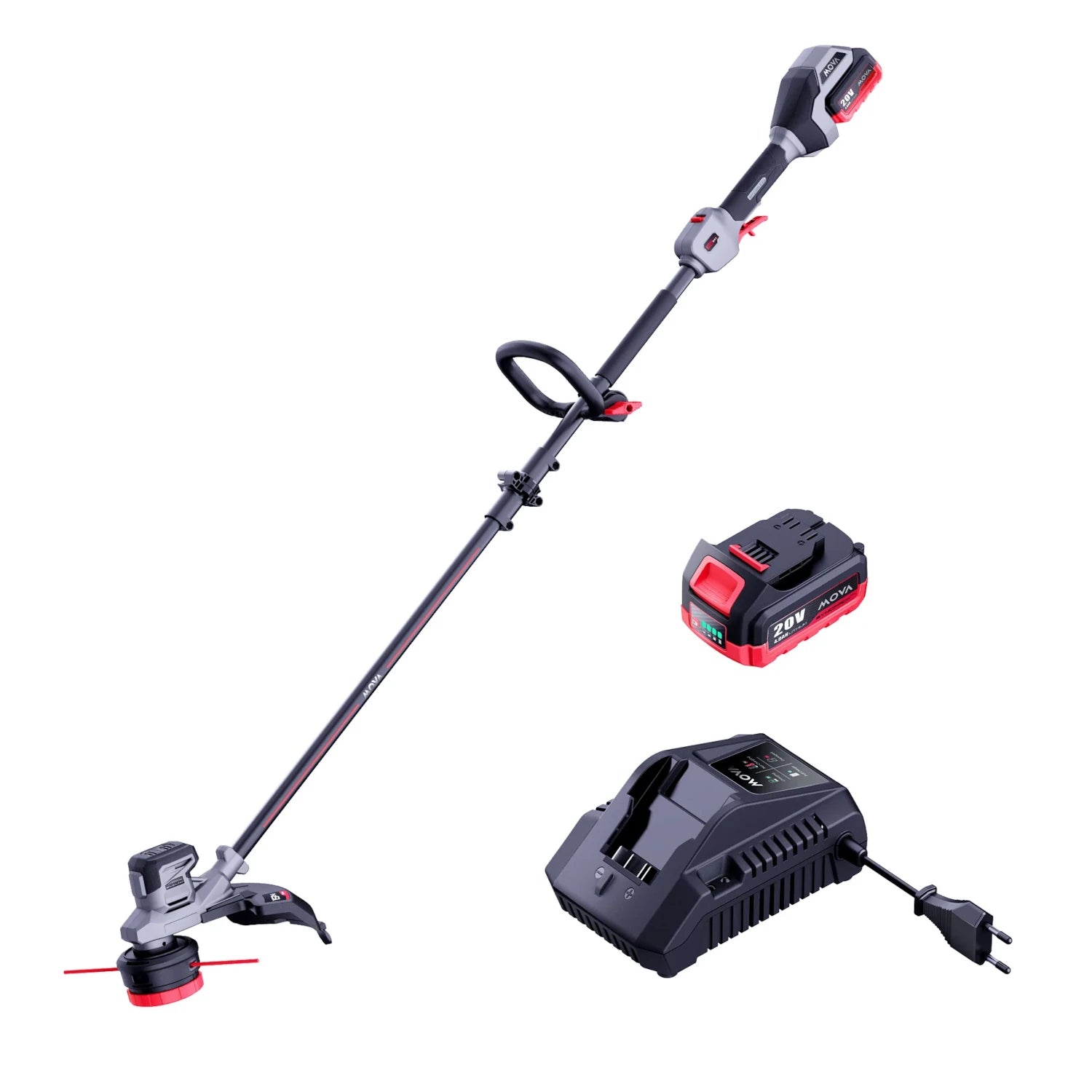 MOVA 20V Brushless 38cm fűkasza (4.0 Ah akkumulátor & 4A töltő) / GT215